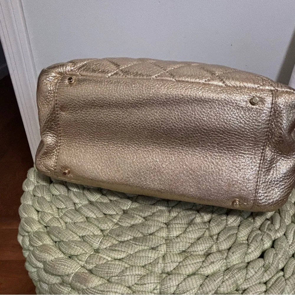 Kate Spade Gold Coast Elizabeth Shoulder Bag Metallic Gold Shoulder Purse NWOT